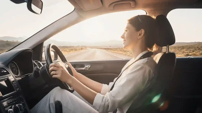 voyager seule en voiture en toute sécurité